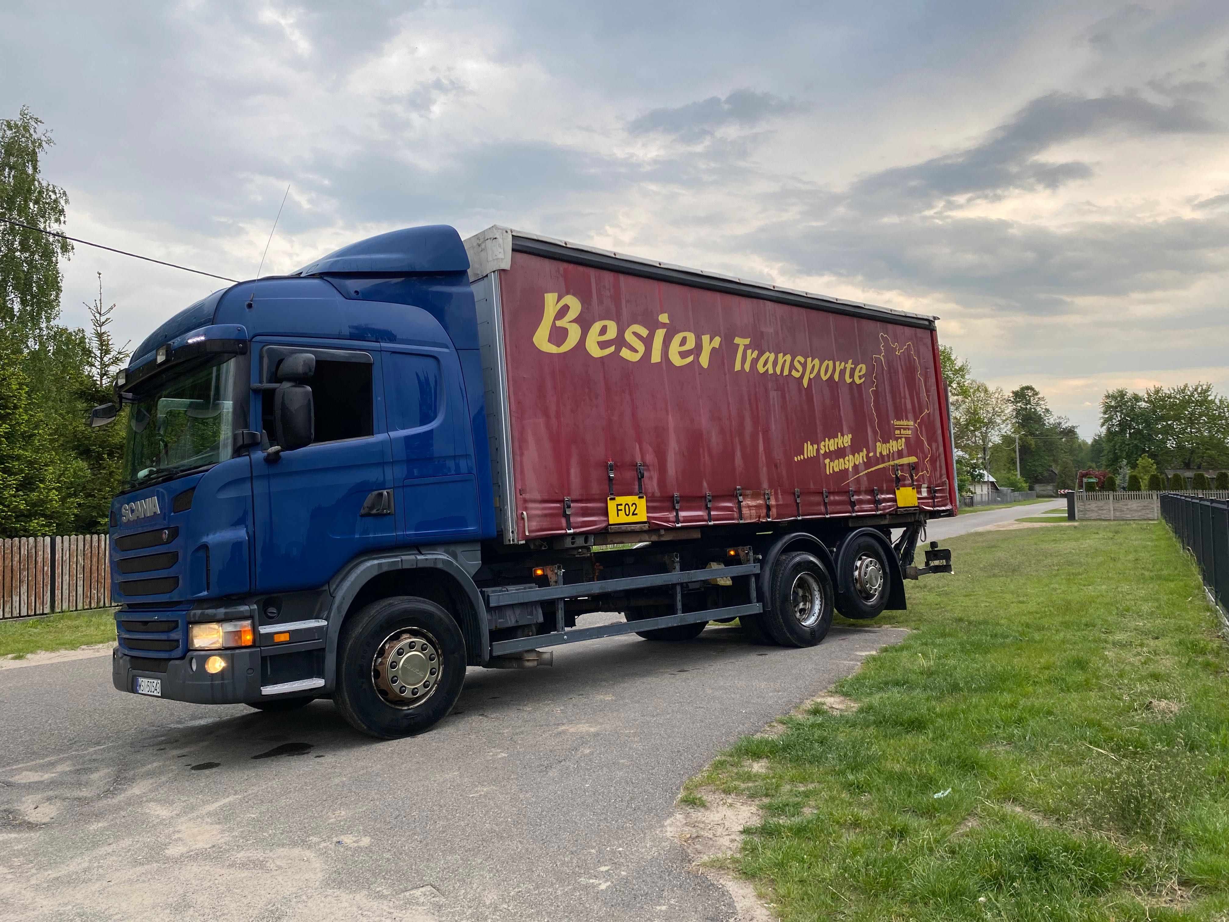 Scania G400 BDF firanka rama winda 6x2