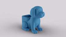 Vaso/Suporte Cão Fofo 3D | Decoração Pet Minimalista Original