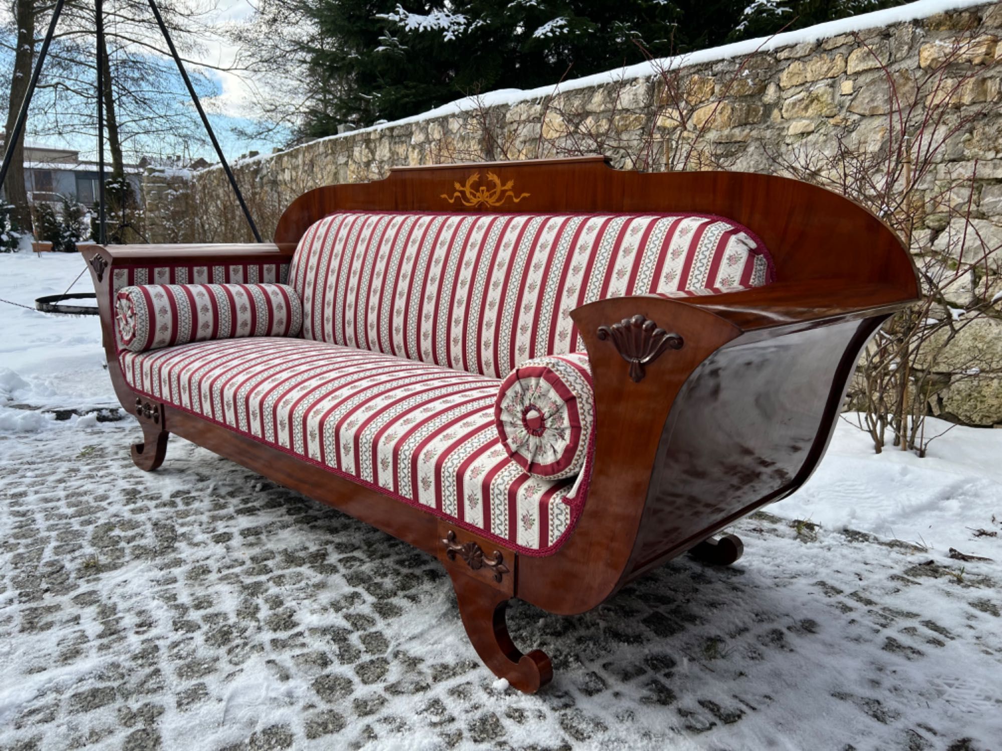 Sofa biedermeier kanapa ala Ludwikowska wypoczynek jak nowa 1955 r