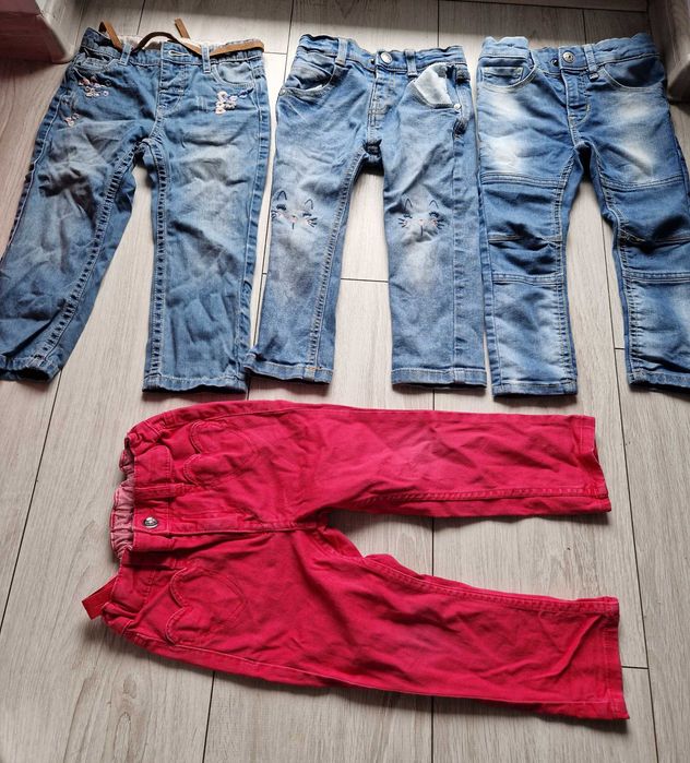 jeansy 4 pack r.92 dziewczynka