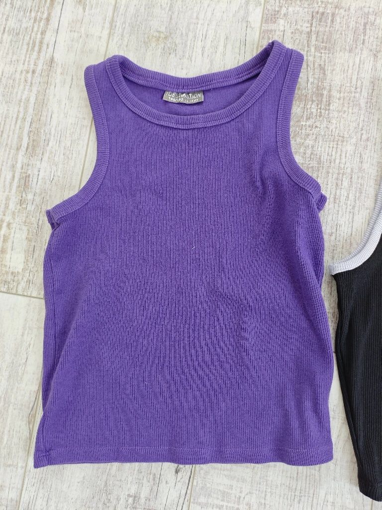 Bluzki t-shirt dla dziewczynki 146 cm 3 szt