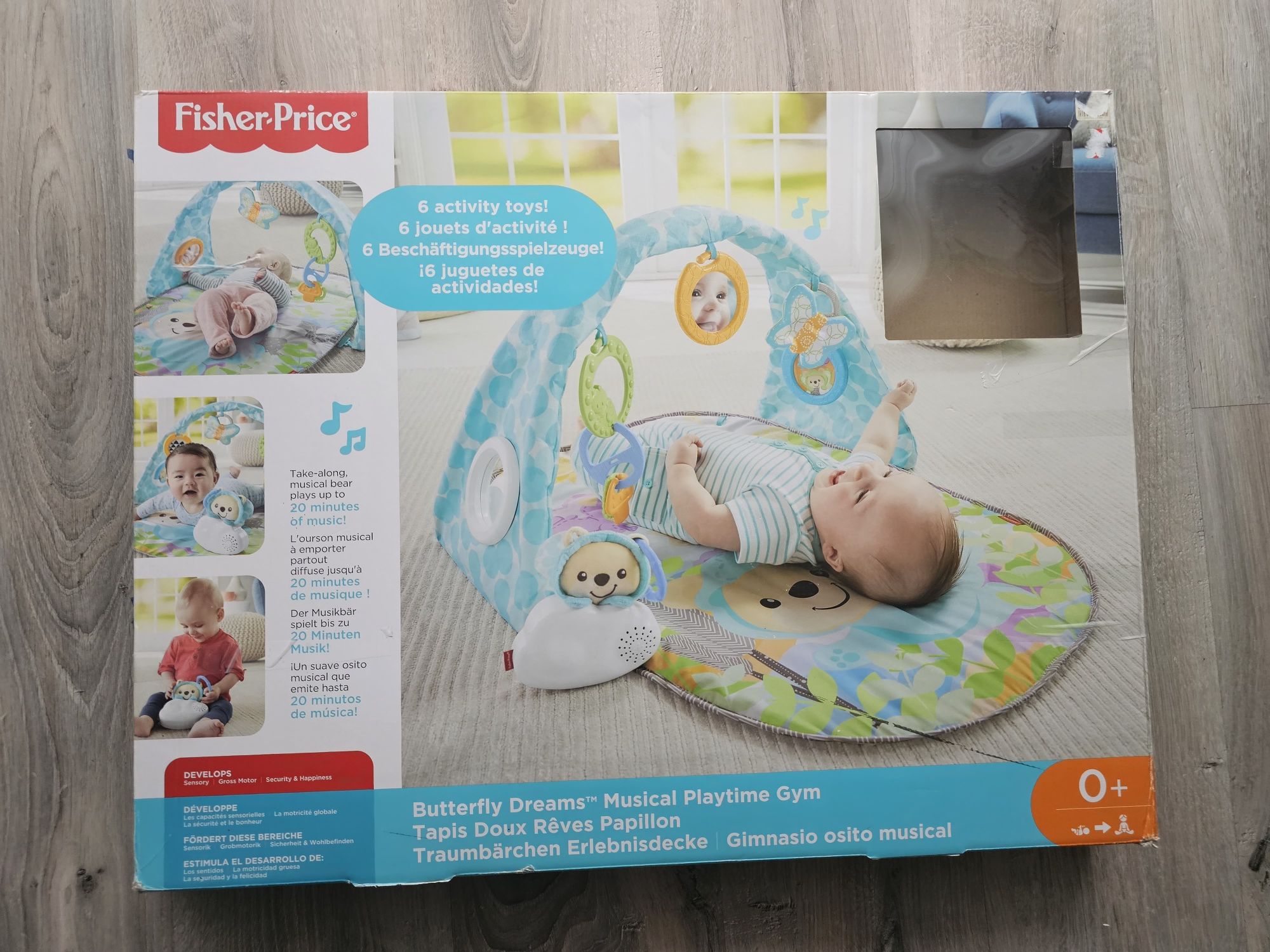 Mata Fisher-Price Misiowa  z dźwiękami