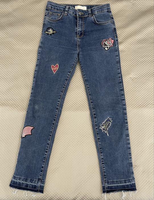 Детские джинсы на девочку. 11-12 лет