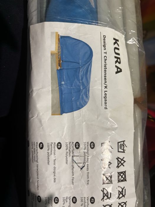 Baldachim Ikea Kura niebieski