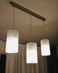 Lampa z trzema kloszami
