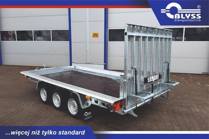 Blyss B354018Trap  Przyczepa do przewozu koparki, minikoparki, traktora, Nowa pod koparkę