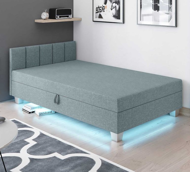 Tapczan tapicerowany Led Dostawa gratis Hit Łóżko dla dziecka Wersalka