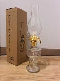 Nowa szklana lampa naftowa 32 cm