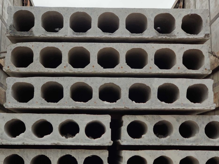 Панелі перекриття, Пустотні плити перекриття, Плиты перекрытия!