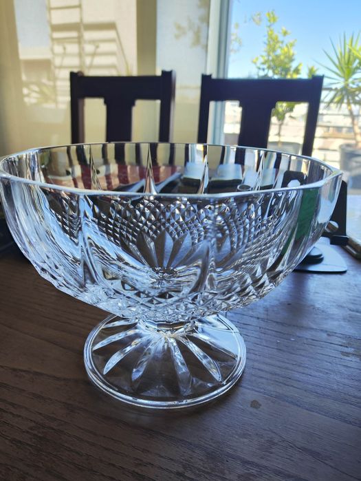 Taça cristal sobremesa saladeira etc atlantis vista alegre