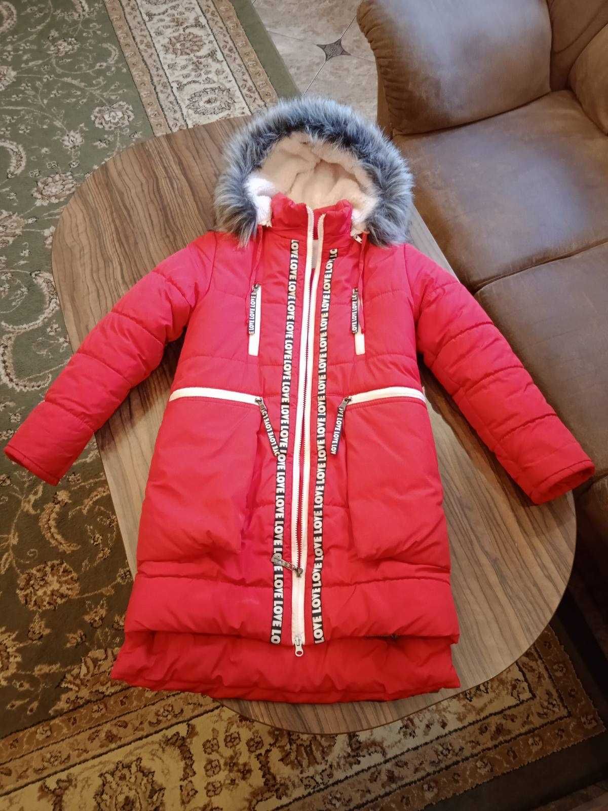 Куртка детская 6-10 лет зимняя