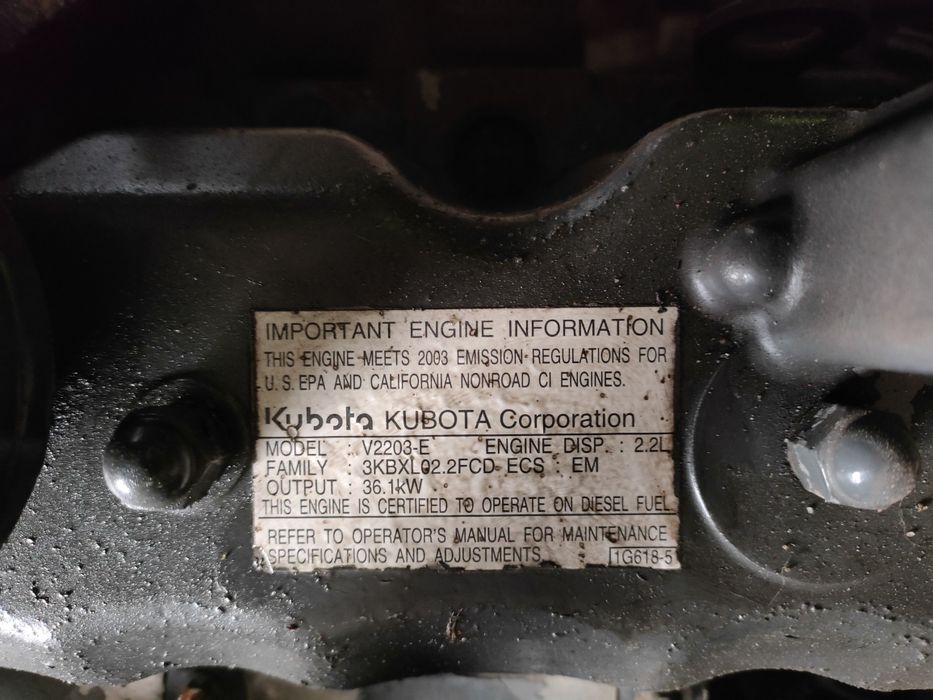 Silnik kubota v2203 3tyś mth