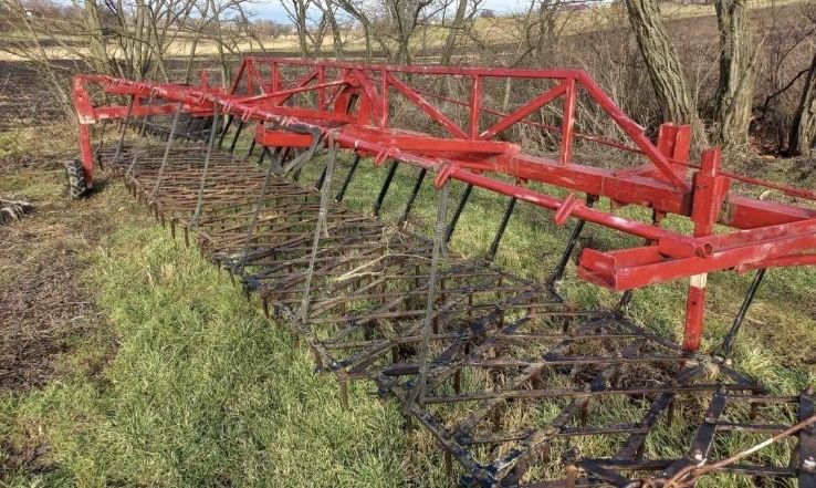 Зчіпка зубових борін, СЗБ-10, важкі борони, з транспортним пристроєм,