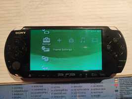 PSP slim 3004 + 10 gier, nowa bateria, gratis słuchawki bluetooth