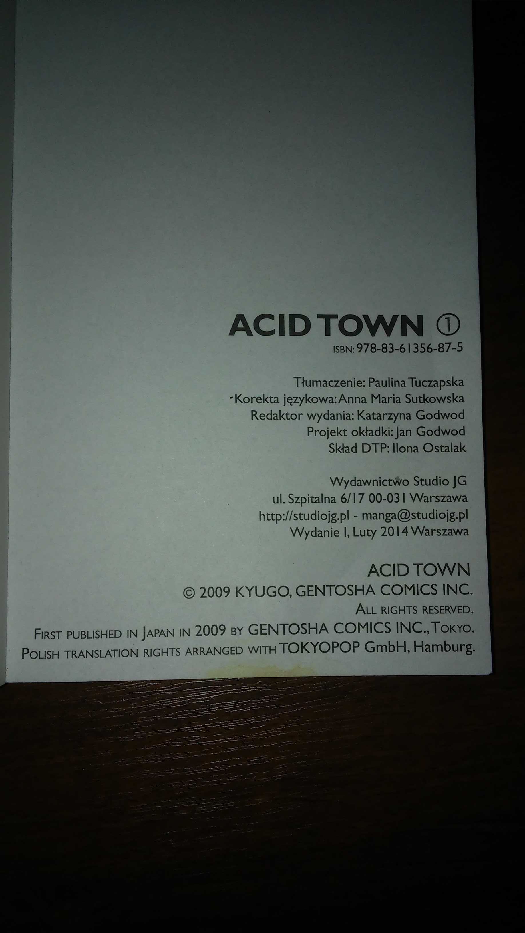 Manga Acid Town 1