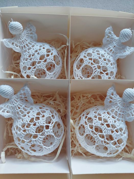 Aniołkowa bombka handmade