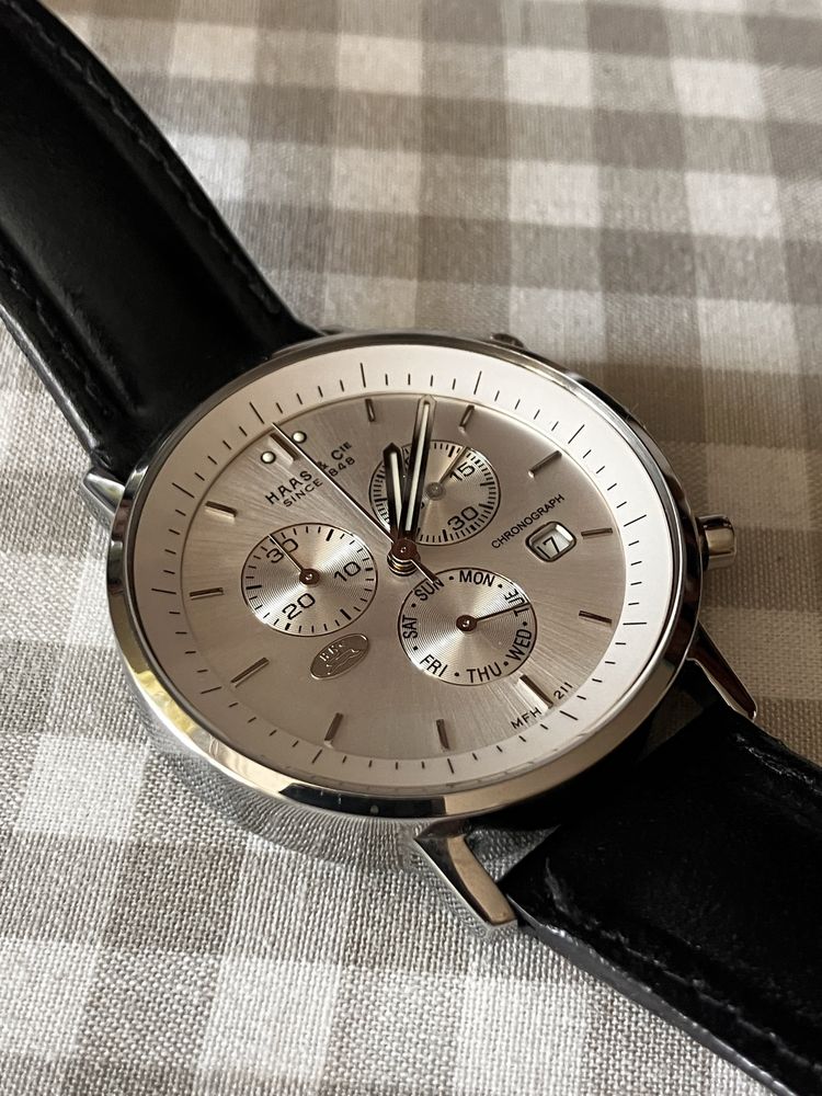 Zegarek Haas&Cie swiss, chrono, day, date