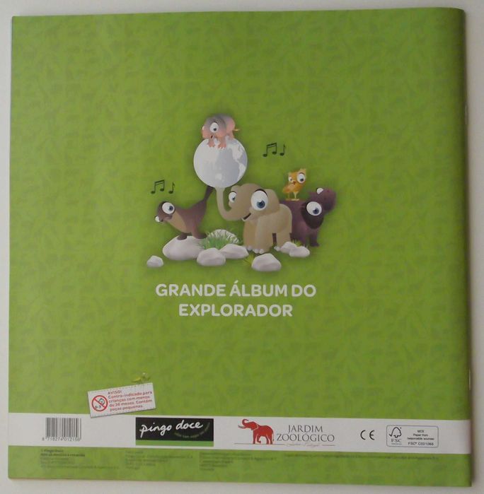 Caderneta + 108 Cartas Super Animais