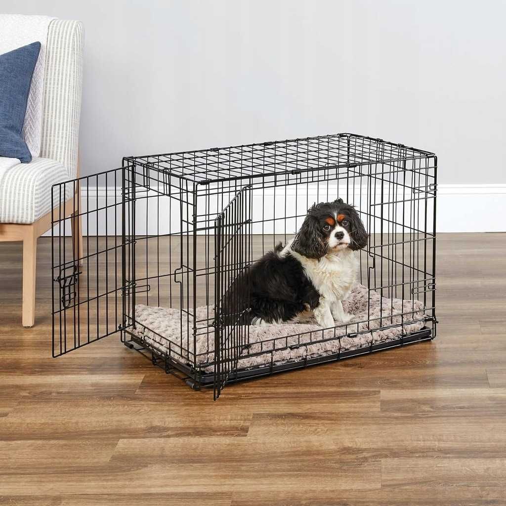 NEW WORLD PET Składana Klatka Metalowa Kojec Dla Psa 61x46x49 CM