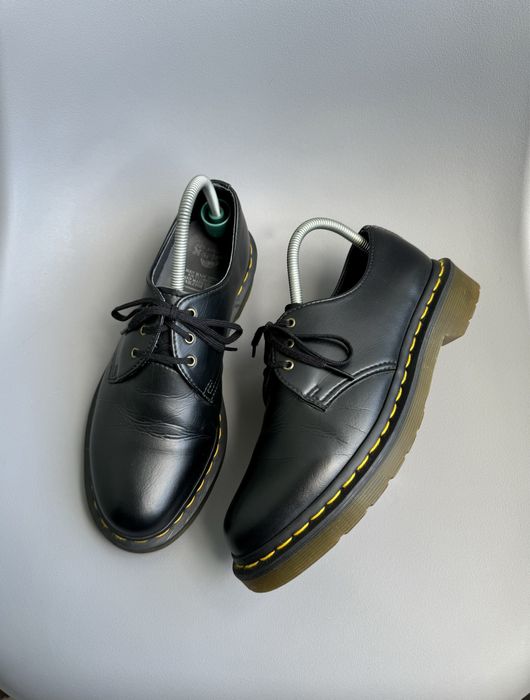 Кожаные туфли Dr. Martens 1461 черные женские (оригинал)
