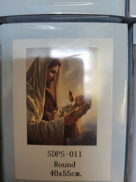 Diamond painting zestaw Jezus 40x55 diamenty okrągłe nowy