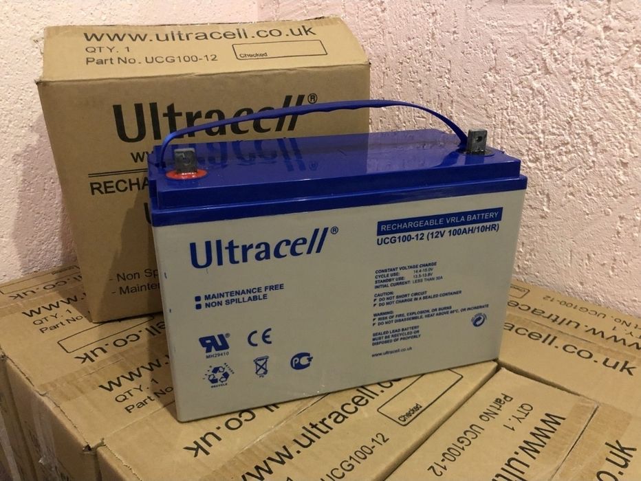 Акумулятор гелевий Ultracell UCG100-12 GEL 12V 100 Ah VRLA (YT28065)
