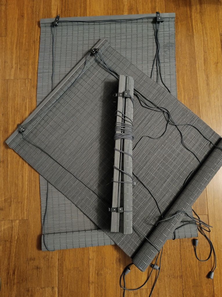 Rolety bambusowe 3x 62,5x155 cm