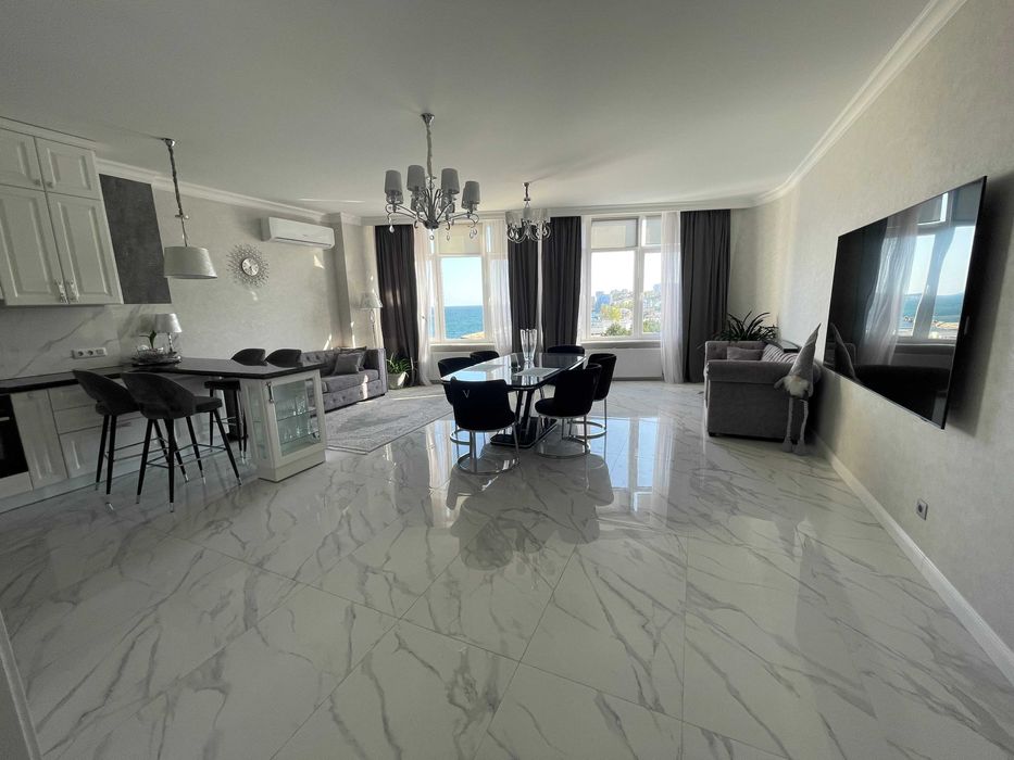 3-комн.кв с ремонтом 145 м в ЖК Морская симфония/Аркадия