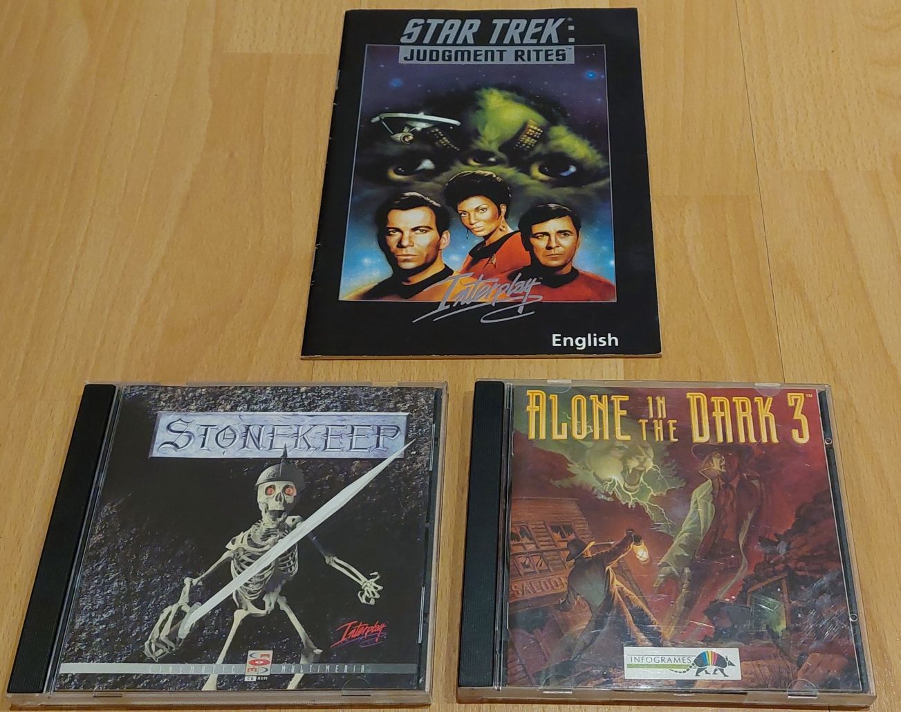 Jogos PC- Alone in The Dark 3 - Stonekeep - manual Star Trek Judgment