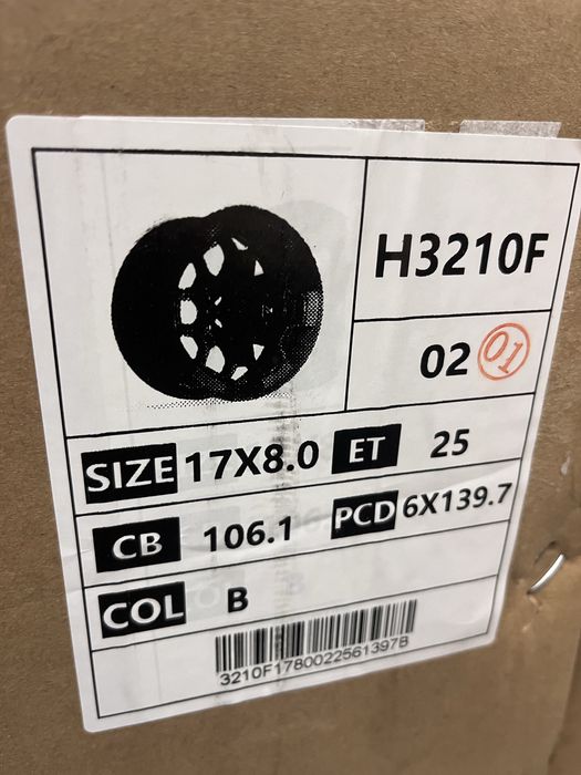 Jantes 17” 6x139.7 Novas compativeis Toyota Hilux