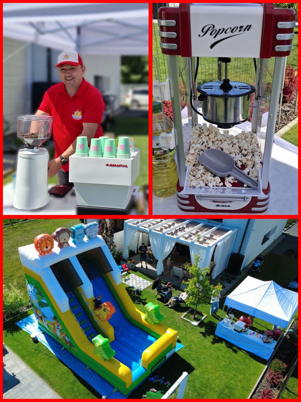 Dmuchańce, Popcorn, Wata cukrowa, Kawa z ręki Baristy