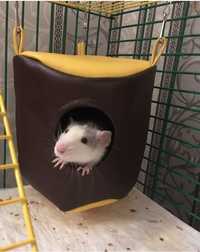 Подвесной домик для крысы 14х14х14см, гамак для крысы, гамак для шинши