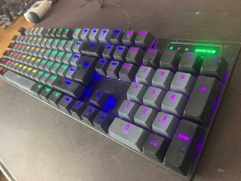 Механическая клавиатура GamePro MK105B — RGB, Blue Switch