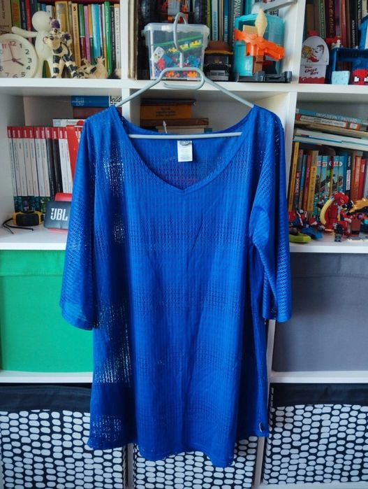 Tunika plażowa siateczka tunika plażowa narzutka na strój kąpielowy