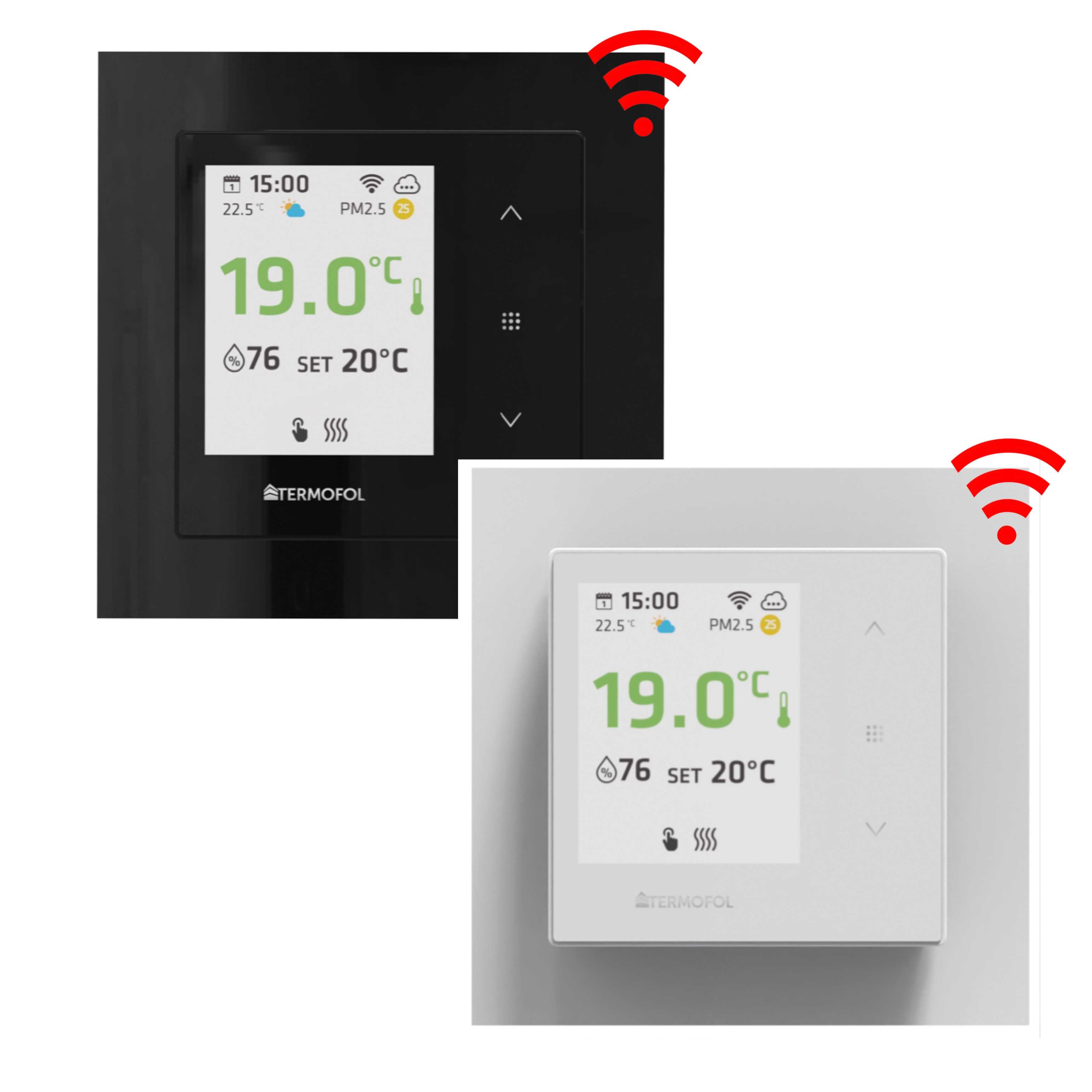 TERMOREGULATOR pokojowy dotykowy WIFI - termostat Termofol