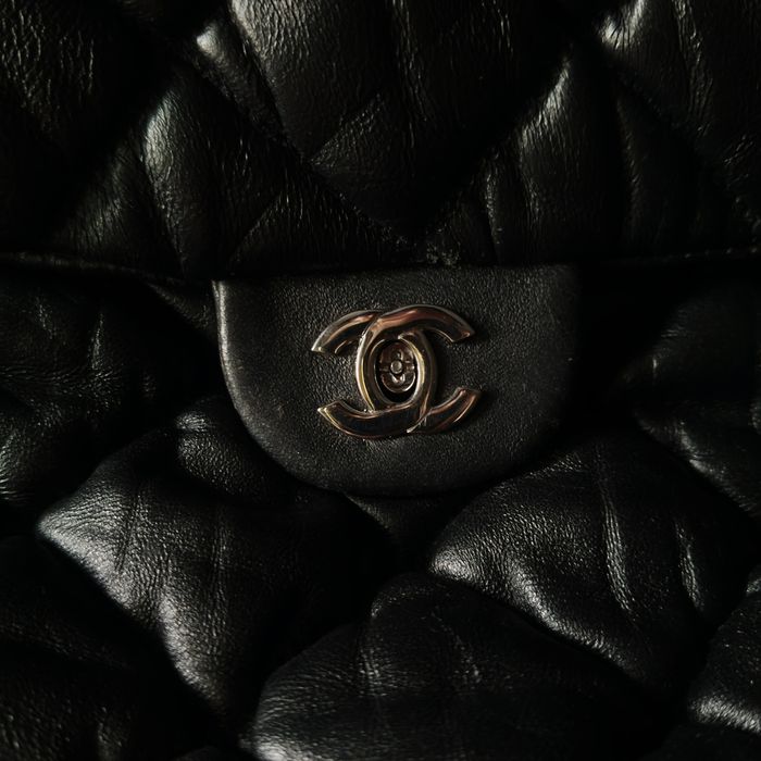 Винтажная стёганая кожаная сумка Chanel Classic Double Flap