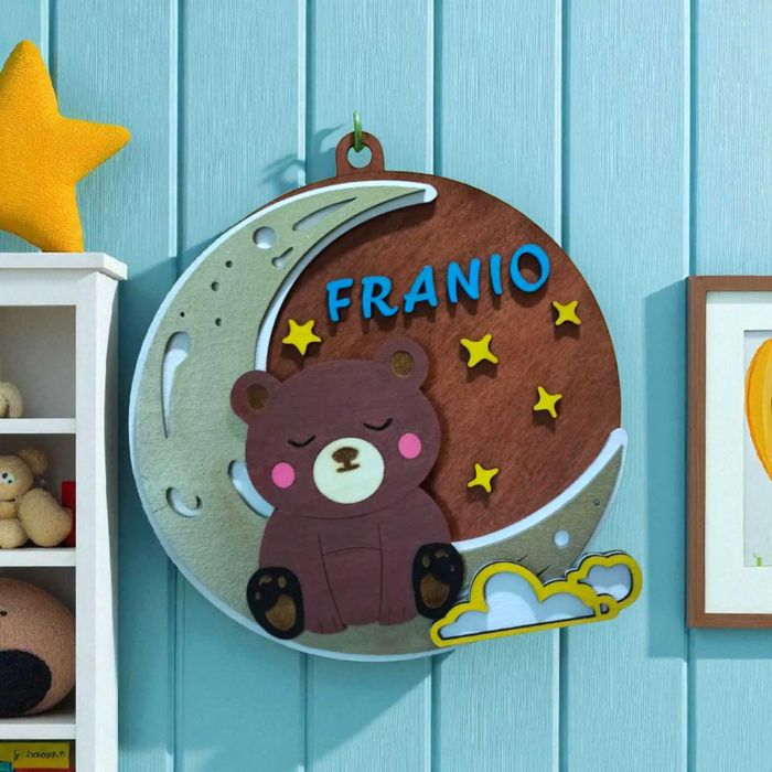 Drewniana Tabliczka Do Pokoju Dziecka z Imieniem