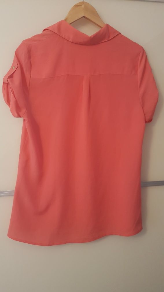 Malinowa różowa koszulka koszula 40 12 L XL 42