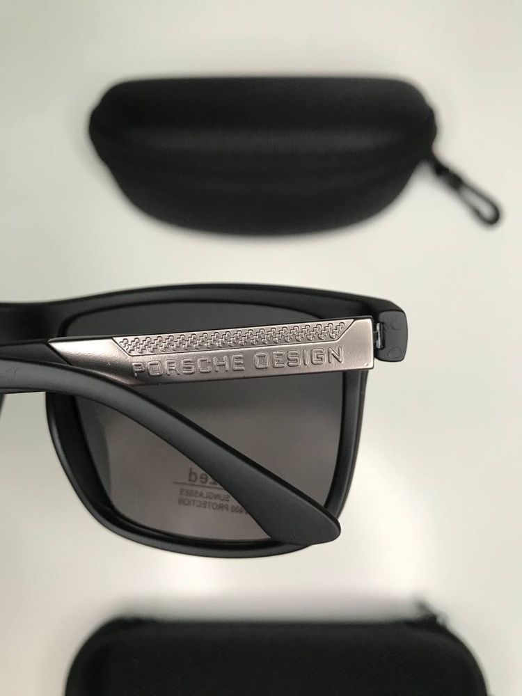 Солнцезащитные очки Porsche Чёрные Порше Мужские Универсал Polarized