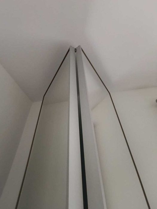 Wielkie lustro, podwójne, drzwi składane ok 2,6-2,7m, W-wa Ursynów