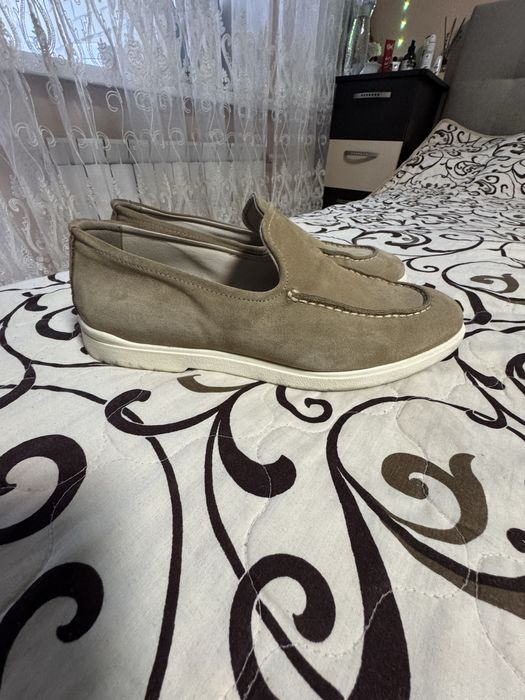 Мужские лоферы замш