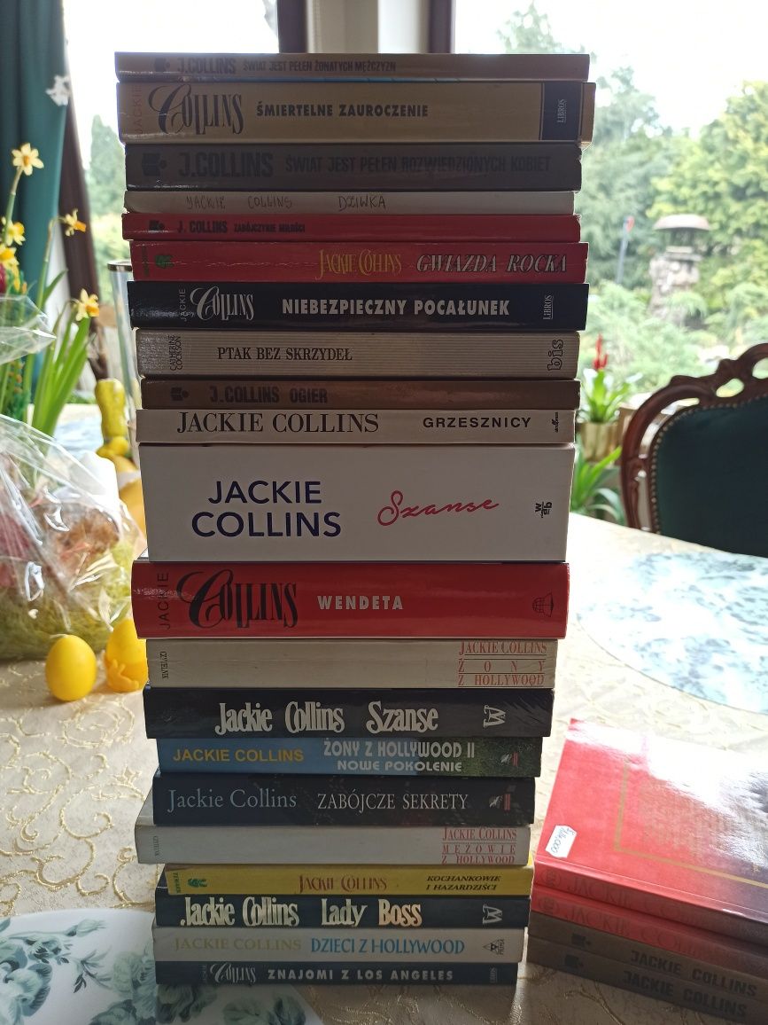 Jackie Collins zestaw książek 23 szt