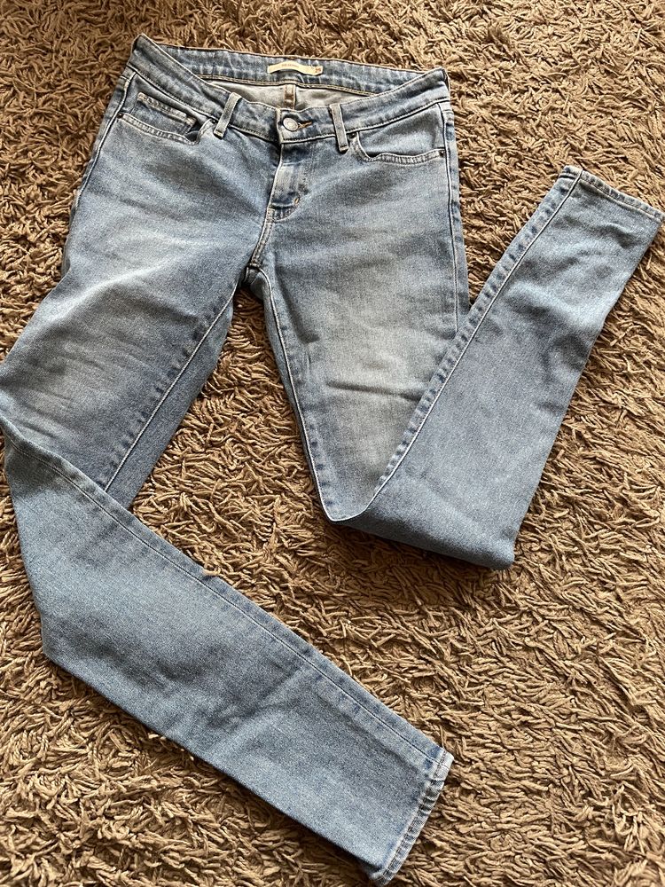Levi Strauss Levis 711 skinny spodnie jeansowe rurki dżinsowe dżins