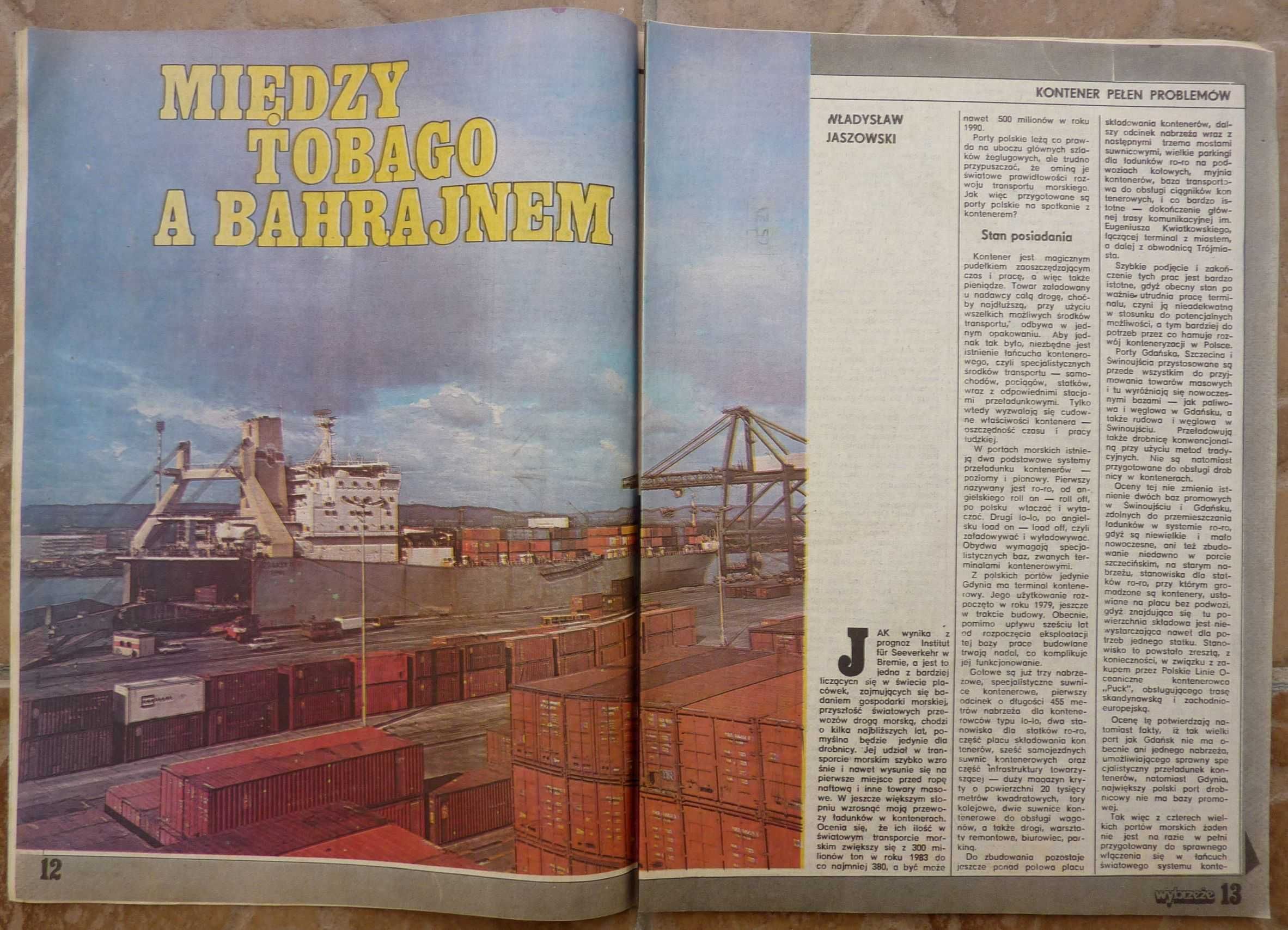 WYBRZEŻE tygodnik nr 1/1986 - plakat - zespół RIFF