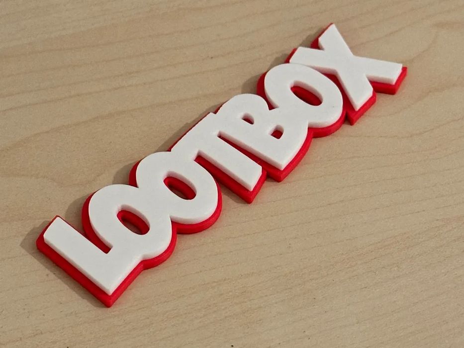 Placa "Lootbox" para Crianças