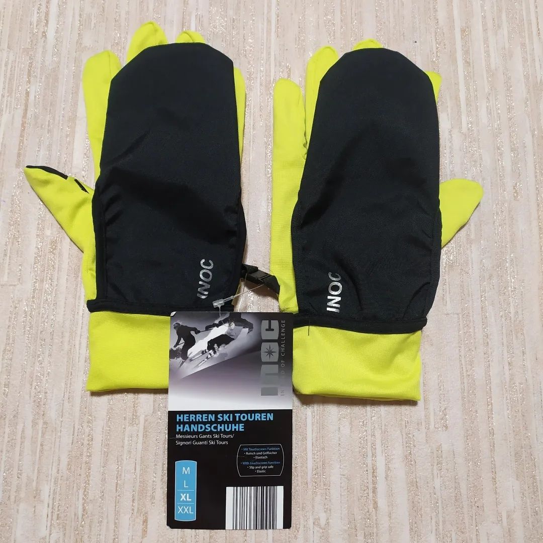 2 в 1 лыжные перчатки Inoc p.XL(8,5) спортивные варежки ветрозащитные