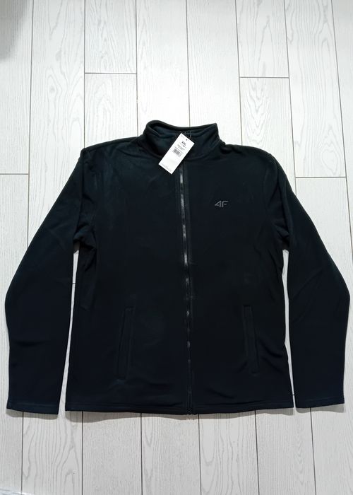 Nowa! Oryginalna 4F bluza polarowa XXL męska czarna zapinana (783)