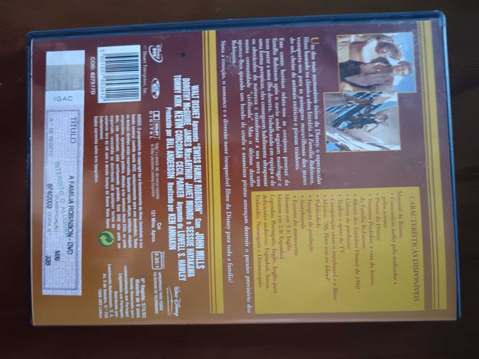 filme dvd original - a família Robinson