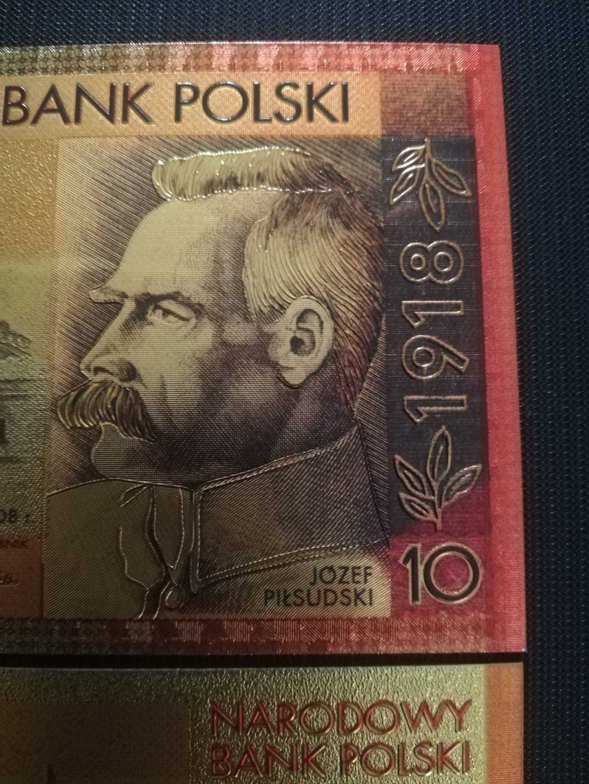 Józef Piłsudski 10 zł - złoty banknot kolekcjonerski