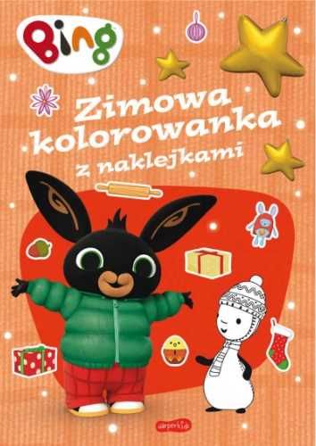 Bing. Zimowa kolorowanka z naklejkami - praca zbiorowa